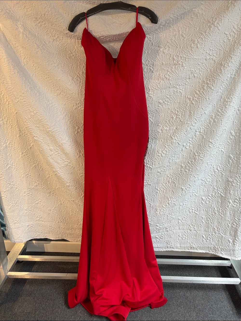 Jovani 07652 Red Maxi Gown